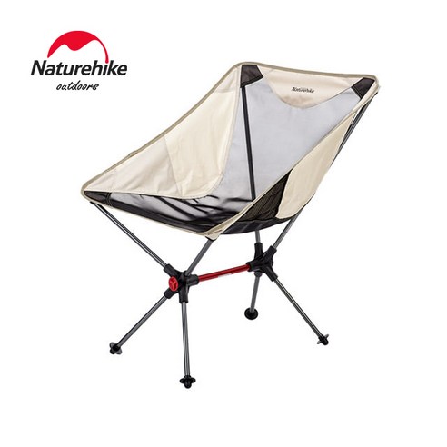 NH 초경량 폴딩체어Q 네이처하이크 낚시 의자 캠핑 의자 비치 체어 의자 접이식 야외 휴대용 초경량 알루미늄 합금 피크닉 여행 하이킹 의자, 크림