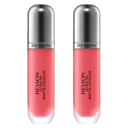 레브론 울트라 HD 매트 립컬러 틴트 5.9ml, 620 HD 플러테이션, 2개