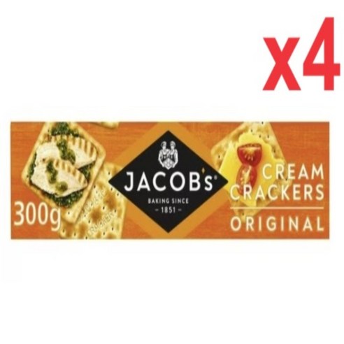 [영국발송] 300g 4개 제이콥스 크림 크래커 Jacobs Cream Crackers