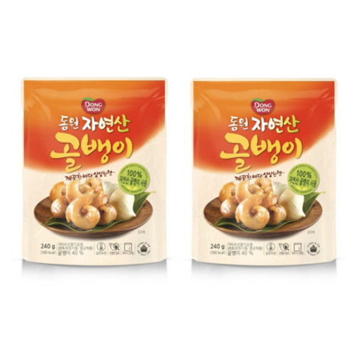 동원 자연산 골뱅이 파우치 240g, 2개