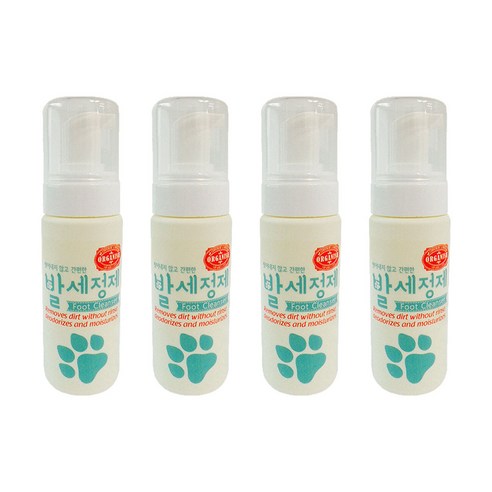 오가니쉬 강아지 발샴푸 워터리스, 150ml, 4개