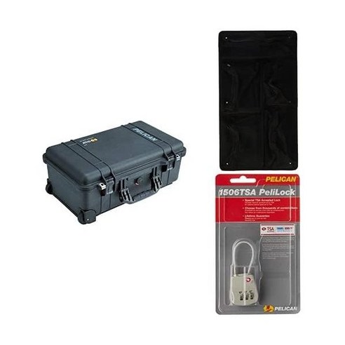 Pelican1510 휴대용 케이스 폼 미포함, Black, Foam Case + Lid Organizer + Ts 펠리칸1510 Pelican1510 휴대용 케이스 폼 미포함, Black, Foam Case + Lid Organizer + Ts 펠리칸1510