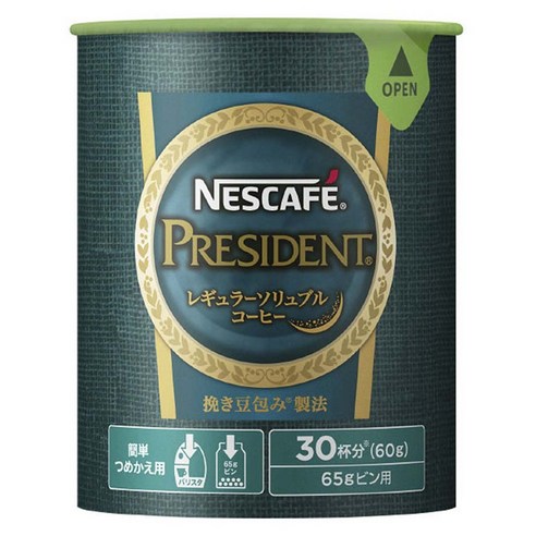 네스카페 프레지던트 레귤러 솔루블 커피 리필용, 1개, 60g, 1개입
