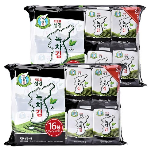지도표성경 녹차 식탁김, 5g, 32개
