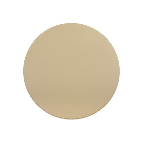 FENICE 조약돌 가죽 마우스 패드, ROUND BEIGE, 1개