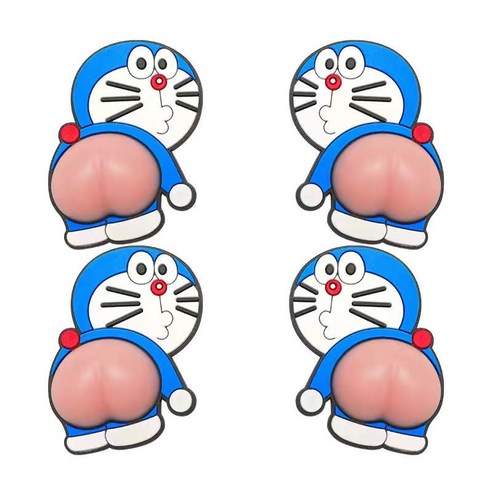 마인미래 캐릭터 실리콘 문콕방지 도어가드 4P, 도라에몽, 4개