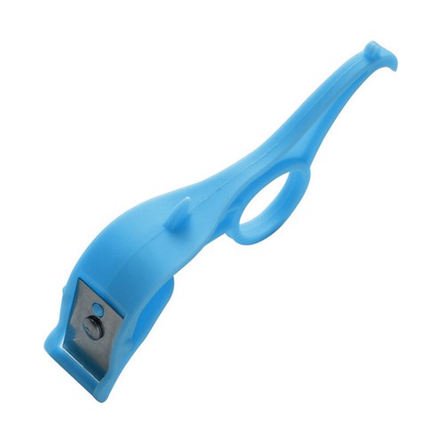 Fruit Peeler Vegetables Fruit Stainless Steel Slicer Double head Julienne Cutter Slicer Peel Gadget, 하나, Blue