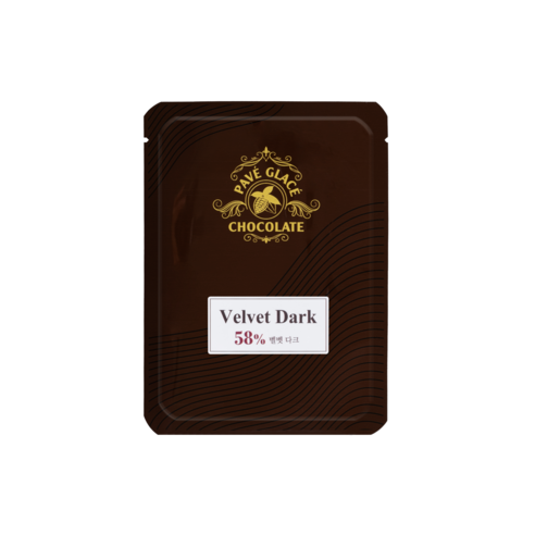 파베글라스 다크 커버춰 리얼 초콜릿 58% Velvet Dark Couverture Real Chocolate, 1개, 100g