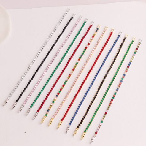 데일리 웨어에 잘 어울리는 쏠쏠 여성용 데일리 베이직 tennis 팔찌