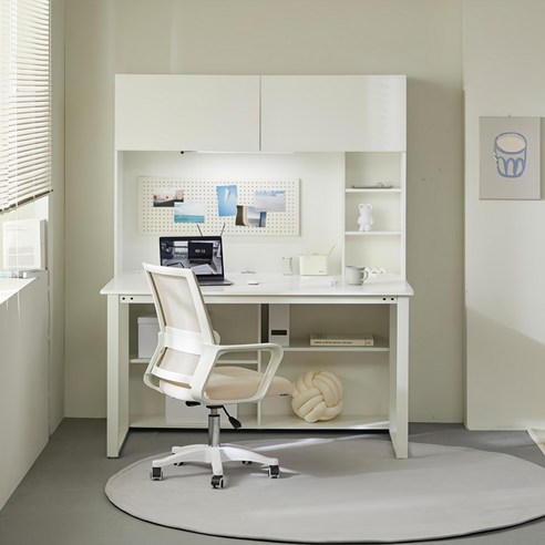 웰퍼니쳐 윌슨 1400 책장 + 책상 + 타공판 세트 방문설치 중학생책상