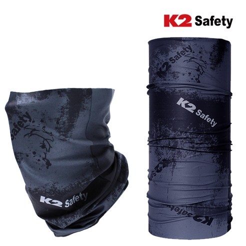 K2 safety 시원한 여름용 베이직 멀티 스카프 기능성, 블랙