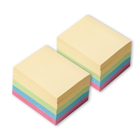 요랜드 파스텔 점착메모지 101 x 76mm, 혼합색상, 2개