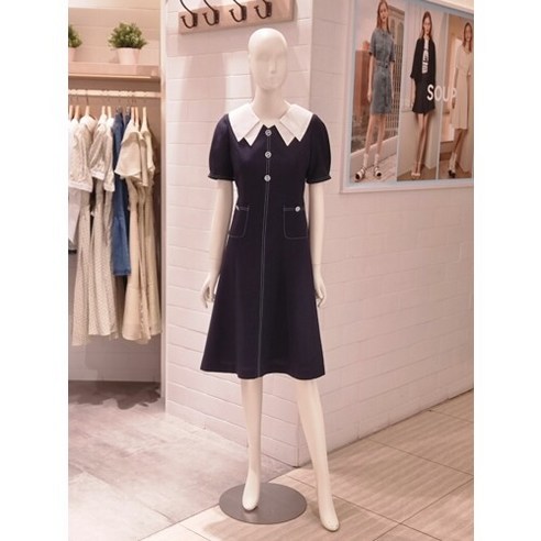 [AK PLAZA] [SOUP] 더블 카라 롱 원피스 (SZ5OPM4) 쥬크원피스