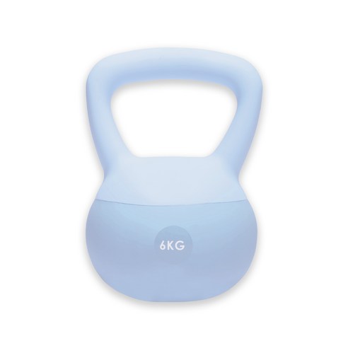 펠컨 무소음 소프트 케틀벨, 1개, 6kg, 블루