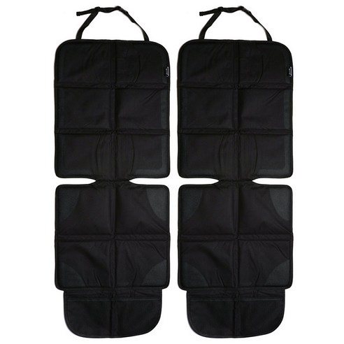 켈리앤스테판 K108 ISOFIX 논슬립 카시트 보호매트, 블랙, 2개