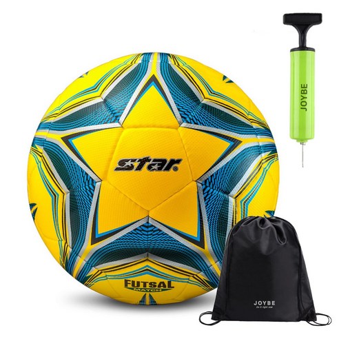 스타 게임 매치 풋살공 FB524-05 + JOYBE 공가방 및 펌프 1개 세트