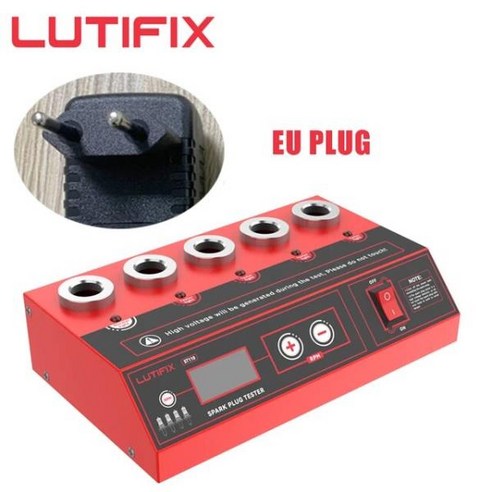 LUTIFIX ST110 자동차 점화 플러그 테스터 진단 도구 미국 EU 분석기 2 ~ 5 홀 신제품, 1.US PLUG