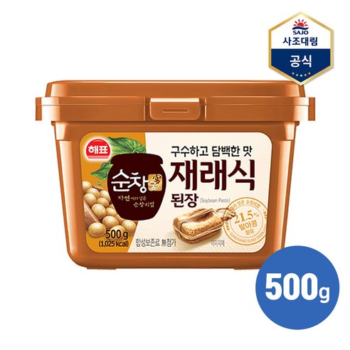 [사조대림] 순창궁 재래식 된장 500g x1개, 1개