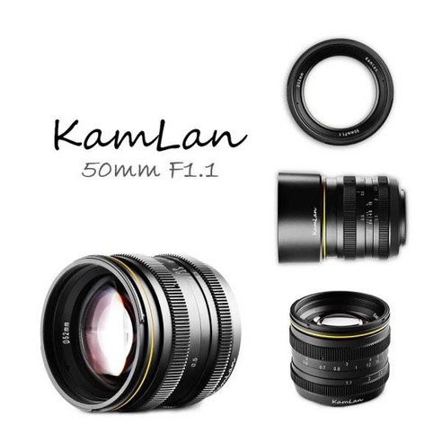 몽키카메라 카메라 디지털 Kamlan 50mm f1.1APS-C Canon EOS-M SONY E-Mount Fuji X M4/3 미러리스 카메라용 대형 조리개 수동 초점 렌즈, [04] Sony E-마운트 (APS-C), 04 Sony E-마운트 (APS-C)