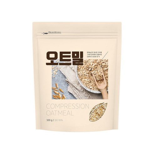 현대농산 오트밀 1.5kg (500gX3봉) 귀리 100% 시리얼, 500g, 3개