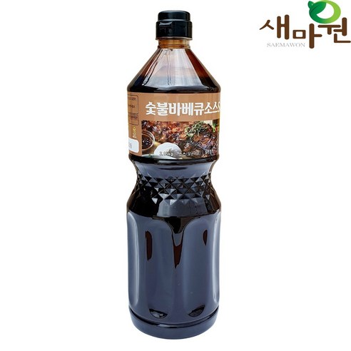 바로 숯불 바베큐 소스S 2.15kg 불맛 불향 스모크향, 4개