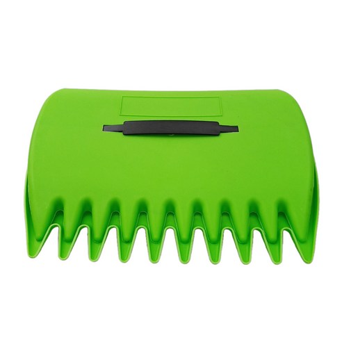 Ursmart 1 쌍의 정원 잎 잔디 갈퀴 특종 픽업 클로 핸드 스트랩 멋진 아이디어!, 34x25x3cm, 녹색, 플라스틱
