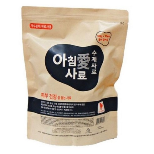 아침애사료 가수분해 잘먹는사료, 1개, 1kg, 피부관리