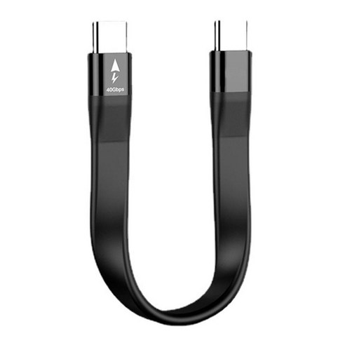 USB C to USB C 케이블 USB3.1 태블릿 노트북용 데이터 코드, {"사이즈":"150mm"}, {"색상":"검은 색"}, {"수건소재":"합금"}