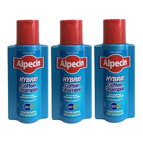 독일 Alpecin Hybrid 알페신 하이브리드 카페인 샴푸, 375ml, 2개