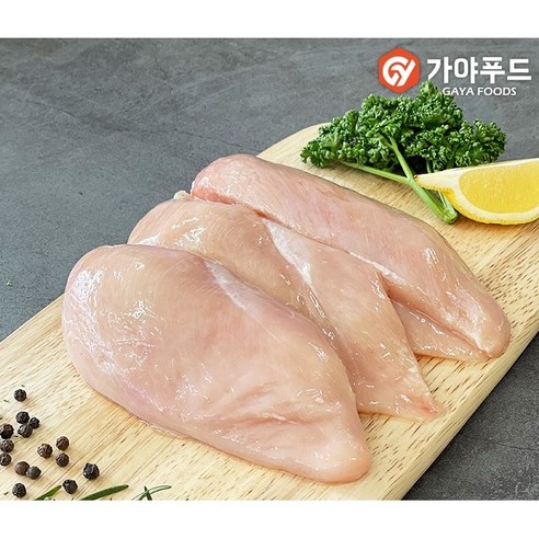 가야푸드 국내산 생 닭가슴살/닭안심살 10kg(1kg 500g포장)냉동, (냉동)닭가슴살 1kg, 10개