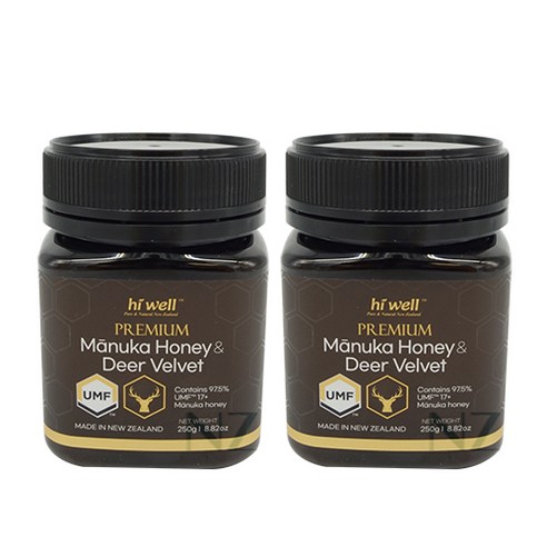 하이웰 프리미엄 마누카 UMF 17+ & 녹용꿀 250g 2세트, 2개