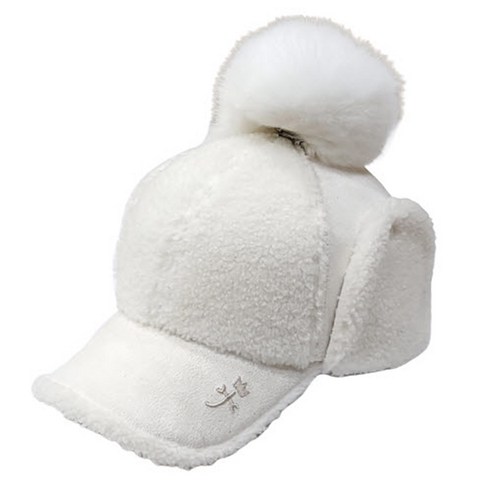 까스텔바작 여성 골프 모자 폭스 방울 귀달이 뽀글이 방한 캡모자 CW803