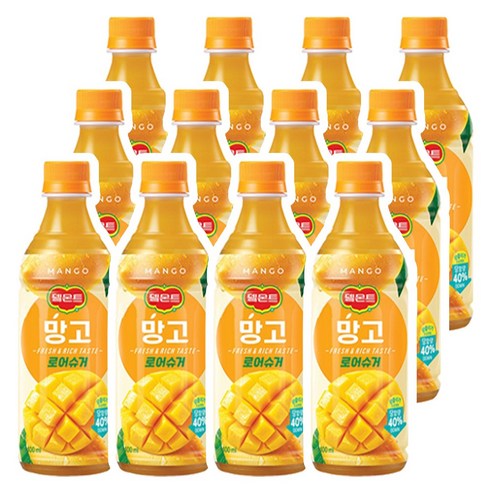 델몬트 망고 로어슈거 400ml, 12개