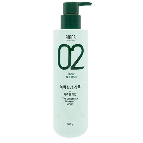 아모스 모이스트 녹차실감 샴푸 중건성두피 500g 3통