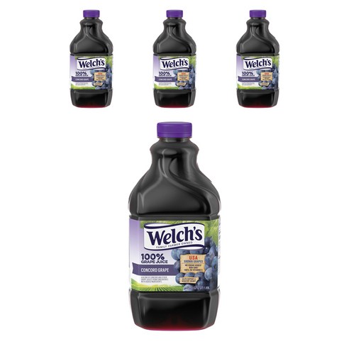 웰치스 콩코드 그레이프 주스, 4개, 1.89L