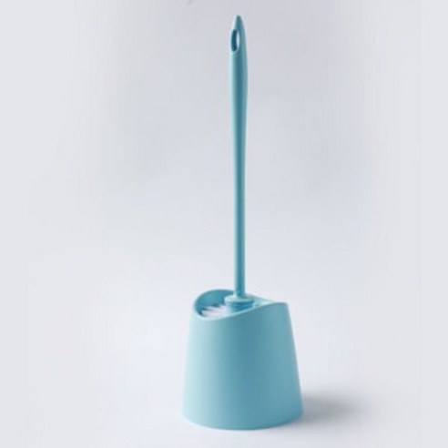 간단한 긴 손잡이 플라스틱 화장실 브러시 세트 기본 와 북유럽 스타일 가정용 화장실 청소 브러시, 푸른