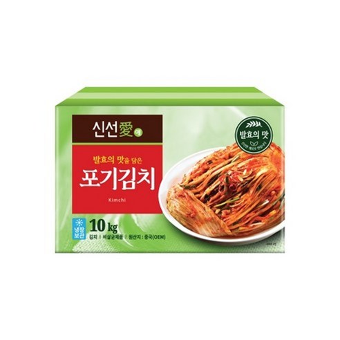 신선애김치 배추김치(중국산) 10kg-