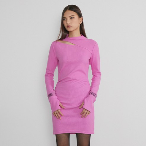 [에고이스트]+EN4CO160 슬릿 포인트 슬림핏 져지 원피스