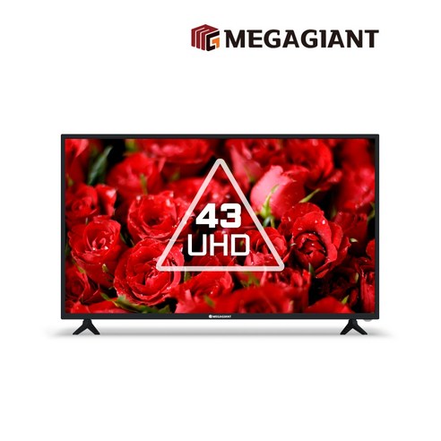 메가 43인치 4K UHD TV Q4302UH 고화질 중소기업티비, 기사님 방문설치, 스탠드형