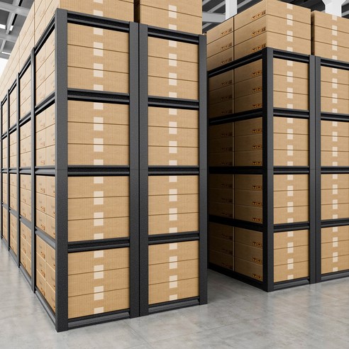 다용도로 활용할 수 있는 튼튼한 철제 5단 선반장