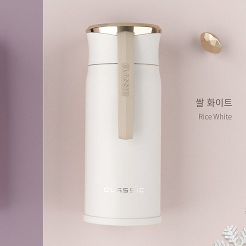 【DF】3 스테인리스 보온병 컵 남자 대용량 컵 여성 한국어 스타일 단순한 하이 찾고 차 컵, 색깔7, 하나