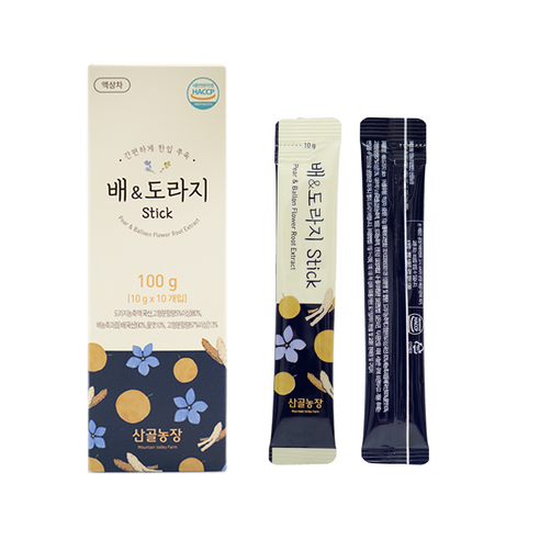산골농장 배 도라지청 스틱, 20개, 10g