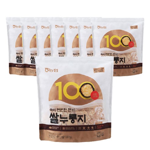 농협 밥심 쌀누룽지 700g, 8개