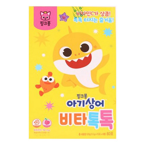 핑크퐁 아기상어 비타톡톡, 120g, 1개