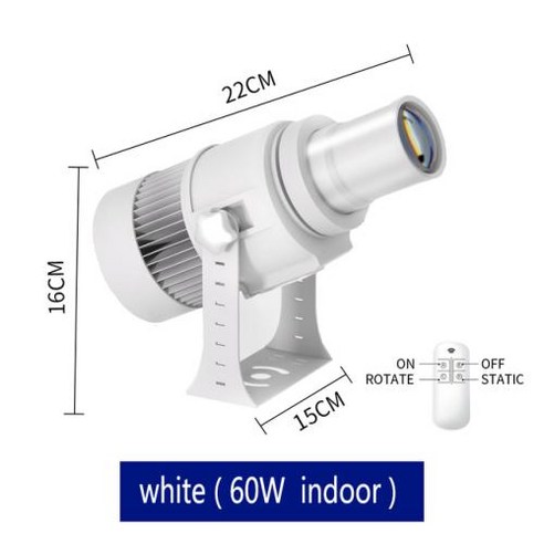로고젝터 고보라이트 빔광고 고보조명 사용자 정의 로고 실내 야외 방수 회전 광고 이미지 프로젝션 바닥 결혼식, 7.white  80W  indoor
