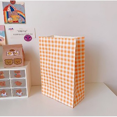 페이퍼백 23x15x8cm 100개세트, 오렌지 50개 세트