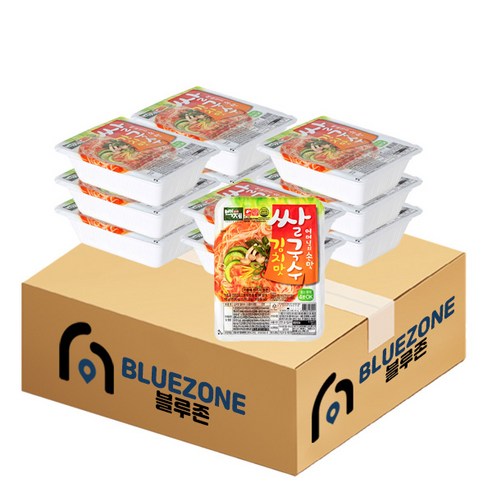 [블루존] 백제 쌀국수 김치맛 92g x 12개입, 1세트