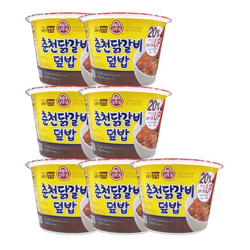 <올따옴> 오뚜기 컵밥 춘천닭갈비 덮밥 7입, 310g, 7개
