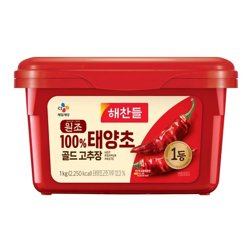 해찬들 원조 태양초 고추장 1kg X2개, 2개 Best Top5