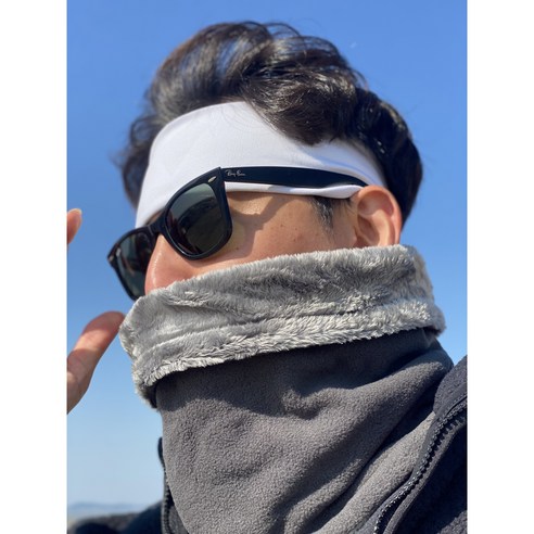 ComMa 겨울 방한 넥워머 보온 부드러운 방한용품 등산 러닝 테니스 골프 자전거 라이딩 극세사, 카모, 1개